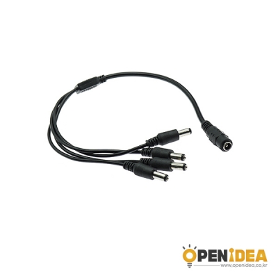 DC잭 분배선 케이블 1:4 와이어 젠더 40CM [OPEN-BI001-010]