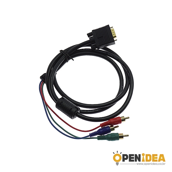 VGA to 3-RCA 케이블 1.5M [OPEN-BL001-002]