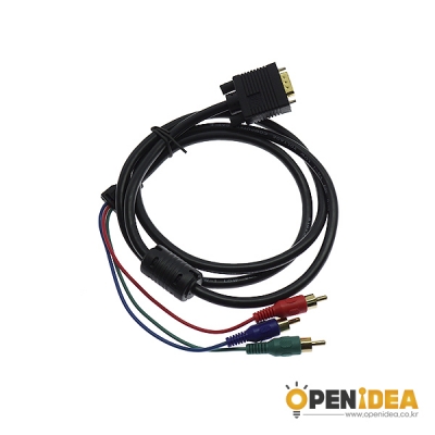 VGA to 3-RCA 케이블 1.5M [OPEN-BL001-002]