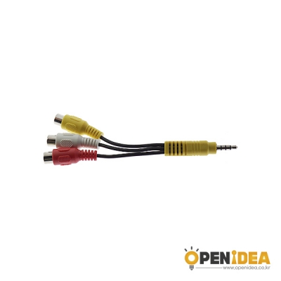 이어폰 3 IN 1 젠더 케이블 10CM [OPEN-BL001-004]