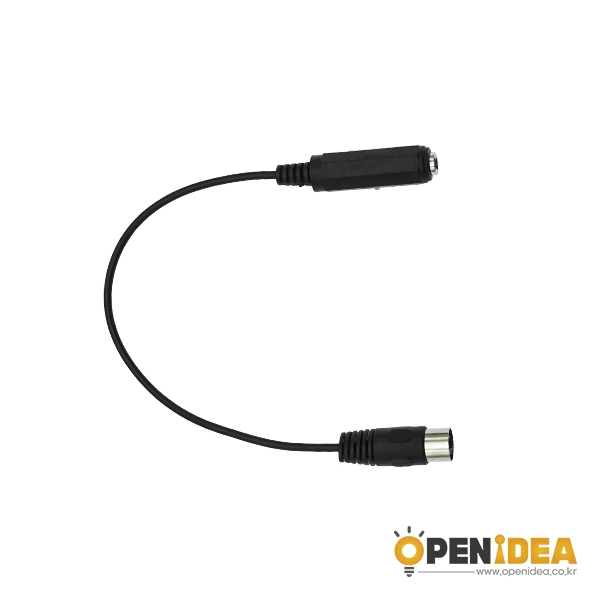 DIN 5P (M) to DC6.5 (F) 케이블 35CM [OPEN-BL002-028]