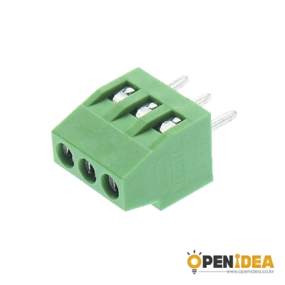 DG308-3P 2.54mm 터미널 블럭 PCB 연결 단자 (5개묶음) [OPEN-CE023-002]