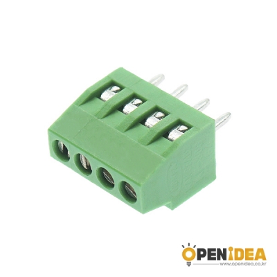 DG308-4P 2.54mm 터미널 블럭 PCB 연결 단자 (5개묶음) [OPEN-CE023-003]