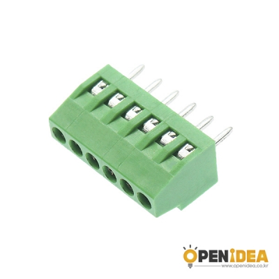 DG308-6P 2.54mm 터미널 블럭 PCB 연결 단자 (5개묶음) [OPEN-CE023-005]
