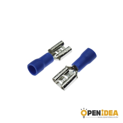 압착단자 REC 플러그 PG 단자 6.3mm (파랑) (1묶음/50개) [OPEN-CE003-018]