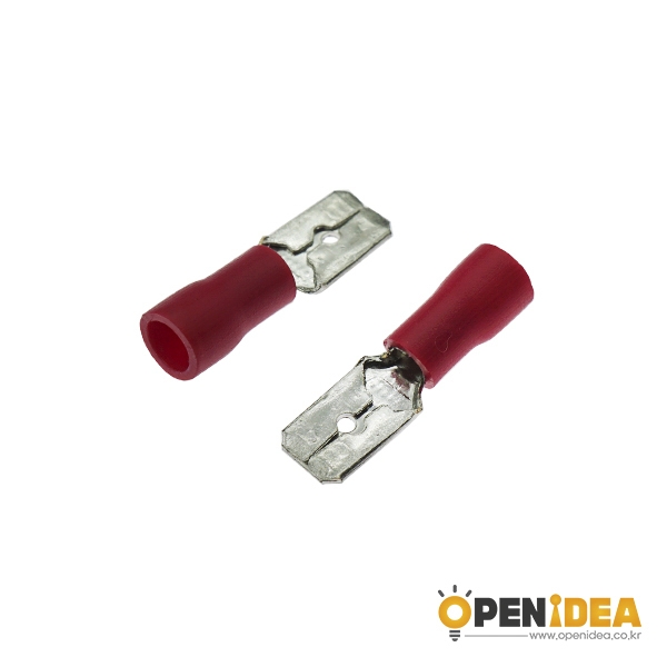 압착단자 TAP 블레이드 PG 단자 6.3mm (빨강) (1묶음/50개) [OPEN-CE003-019]