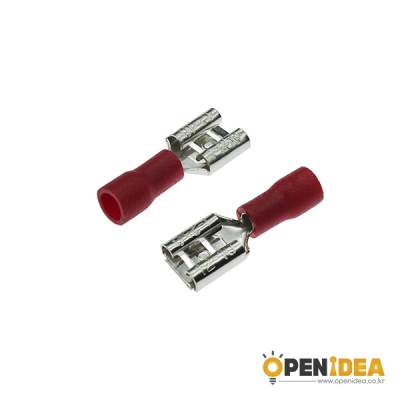 압착단자 REC 플러그 PG 단자 6.3mm (빨강) (1묶음/50개) [OPEN-CE003-020]