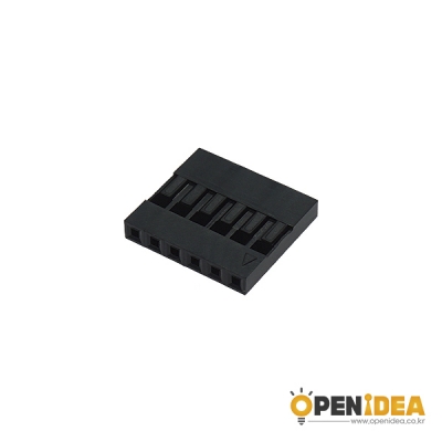 점퍼용 소켓 2.54mm 1X6 (6P) (1묶음/100개) [OPEN-CE008-004]