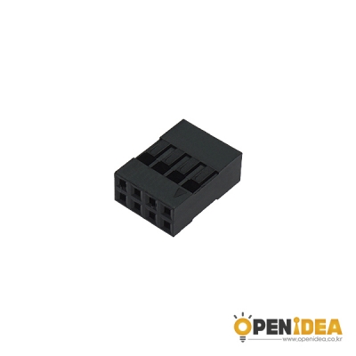 점퍼용 소켓 2.54mm 2X4 (8P) (1묶음/100개) [OPEN-CE008-006]