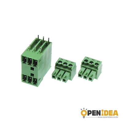 15EDGRH-3.81-3P M/F 터미널블럭 3.81mm (암1수2/세트) [OPEN-CE046-002]