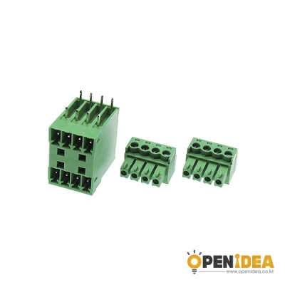 15EDGRH-3.81-4P M/F 터미널블럭 3.81mm (암1수2/세트) [OPEN-CE046-003]