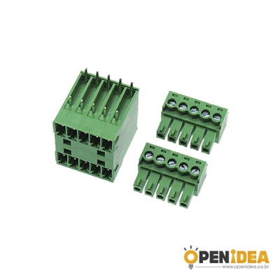 15EDGRH-3.81-5P M/F 터미널블럭 3.81mm (암1수2/세트) [OPEN-CE046-004]