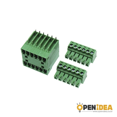 15EDGRH-3.81-6P M/F 터미널블럭 3.81mm (암1수2/세트) [OPEN-CE046-005]