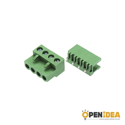 HT5.08-4P M/F 터미널블럭 5.08mm (암수/5세트) [OPEN-CE030-003]