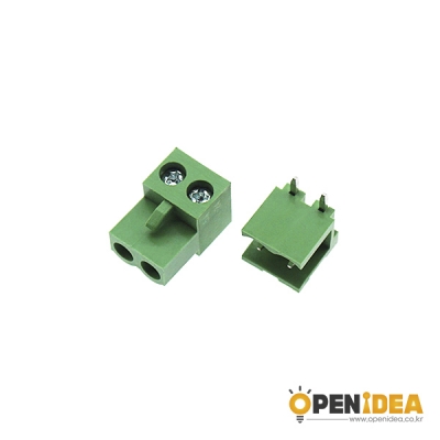 HT5.08(R)-2P M/F 터미널블럭 5.08mm (암수/5세트) [OPEN-CE030-006]