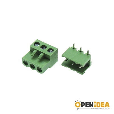 HT5.08(R)-3P M/F 터미널블럭 5.08mm (암수/5세트) [OPEN-CE030-007]