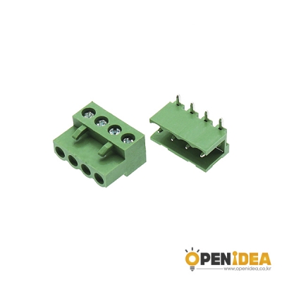 HT5.08(R)-4P M/F 터미널블럭 5.08mm (암수/5세트) [OPEN-CE030-008