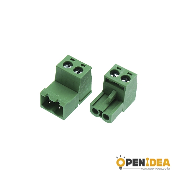 2EDGRK5.08 2P M/F 터미널블럭 5.08mm (암수/1세트) [OPEN-CE031-001]