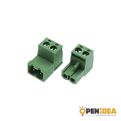 2EDGRK5.08 2P M/F 터미널블럭 5.08mm (암수/1세트) [OPEN-CE031-001]