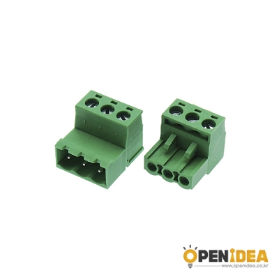 2EDGRK5.08 3P M/F 터미널블럭 5.08mm (암수/1세트) [OPEN-CE031-002]