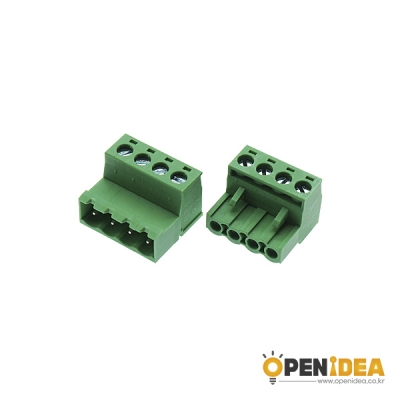 2EDGRK5.08 4P M/F 터미널블럭 5.08mm (암수/1세트) [OPEN-CE031-003]