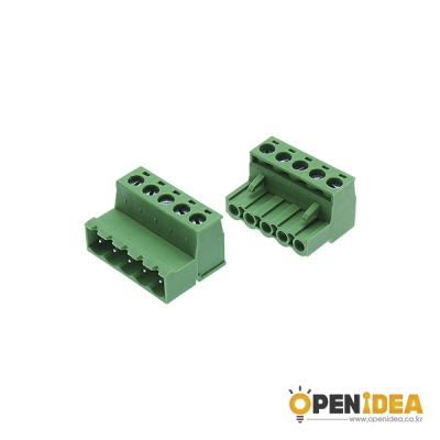2EDGRK5.08 5P M/F 터미널블럭 5.08mm (암수/1세트) [OPEN-CE031-004]