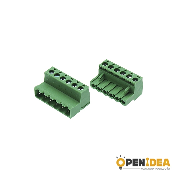 2EDGRK5.08 6P M/F 터미널블럭 5.08mm (암수/1세트) [OPEN-CE031-005]