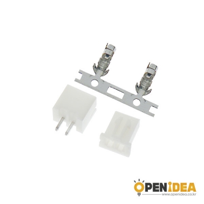 XH2.54 MM 터미널 커넥터 2핀 연결 플러그 직침 콘센트 단자 (50개) [OPEN-CE004-001]