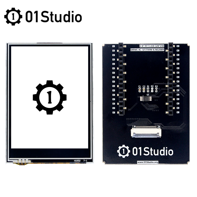2.8인치 RGB TFT LCD 터치 스크린 모듈 pyAI-K210용 [01STUDIO-01-F02]