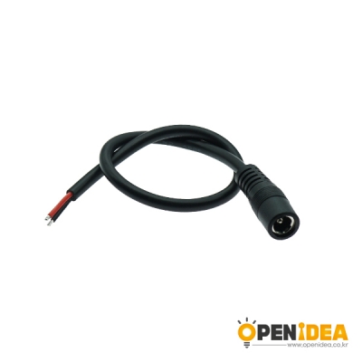 DC잭 케이블 5.5x2.5 27cm (암) AWG18 [OPEN-CM019-006]