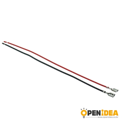 REC 블러그 PG 압착단자 와이어 4.8 20CM 1007 20AWG (빨검세트) [OPEN-BI004-005]