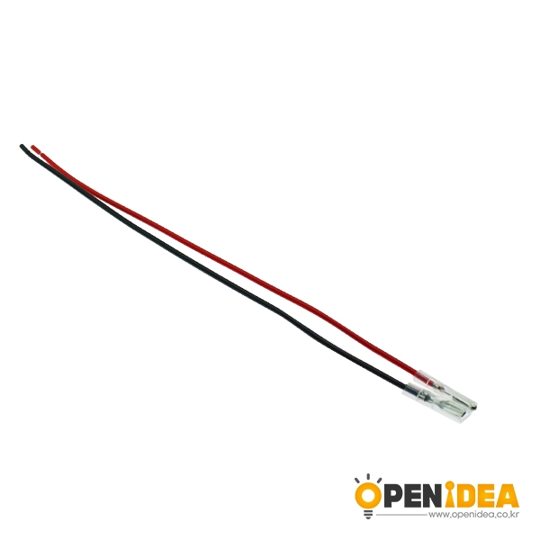 REC 블러그 PG 압착단자 와이어 2.8 20CM 1007 20AWG (빨검세트) [OPEN-BI004-011]