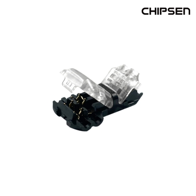 투명형 무탈피커넥터 T2-2N(분기형 듀얼연결)전선규격:0.35~0.5mm²