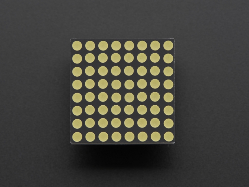 Miniature Ultra-Bright 8x8 White LED Matrix