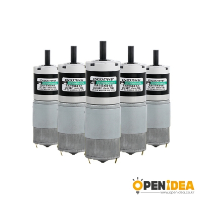 XD42XA775YSY DC 12V 24V 35W 10-500RPM 기어드 모터 [OPEN-MD025-001]