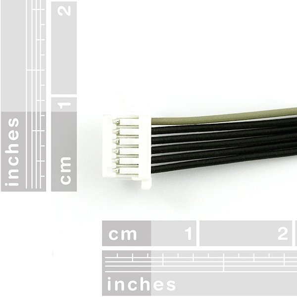 JST SH Jumper 6 Wire - 1 Foot (EM-401 and EM-406)