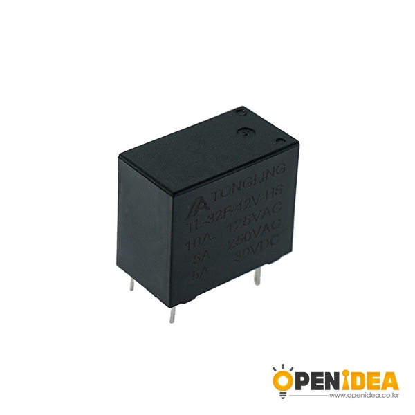 릴레이 12V-5A TL-32F-12V-HS (TONGLING) [OPEN-EA007-003]