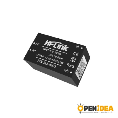 AC-DC 컨버터 HLK-5M12 (220V to 12V417mA-5W) (HiLink) [OPEN-ED002-003]