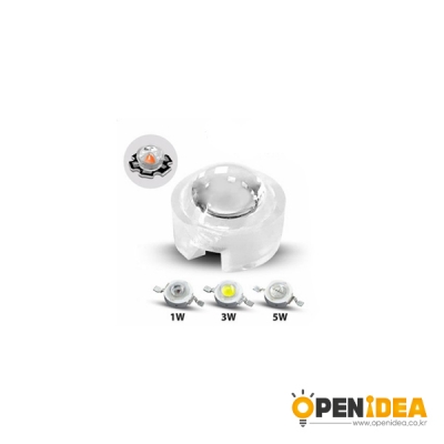 LED 렌즈 캡 1W 3W 5W 직경13MM 높이9.5MM [OPEN-FB012-001]