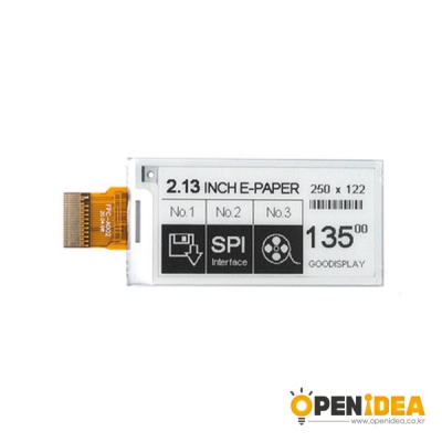 전자 그림판 모듈 2.13인치 흑백 디스플레이 SPI 라즈베리 파이 [OPEN-TI22-005]