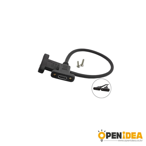 USB3.1 Type-C Female to Female 연장 데이터 패널 케이블 1.8M [OPEN-BL021-024]