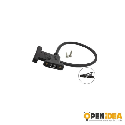 USB3.1 Type-C Female to Female 연장 데이터 패널 케이블 1.8M [OPEN-BL021-024]