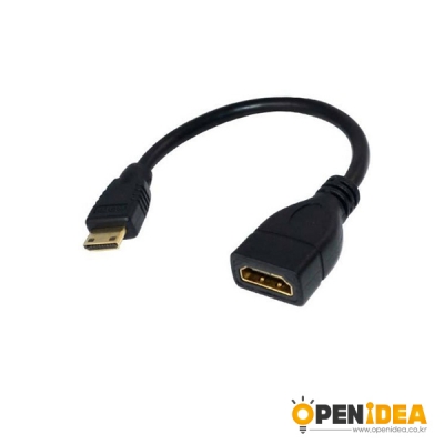 1.4V MINI HDMI 수 to HDMI 암 미니 HDMI 케이블 15CM [OPEN-BL027-002]