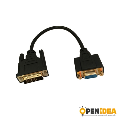 dvi to vga 케이블 25cm HDMI 수 to VGA 암 HDTV Cable [OPEN-BL031-006]