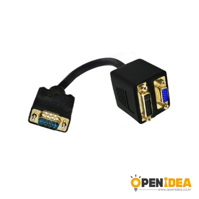 VGA Male to VGA + DVI VGA 수 DVI24+5암+vga암 0.3m HDMI 수 to VGA 암 HDTV Cable [OPEN-BL031-007]