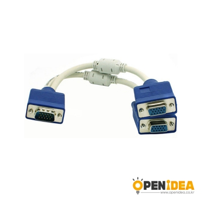 VGA 케이블 수X1 암X2 HDMI 수 to VGA 암 HDTV Cable [OPEN-BL031-009]