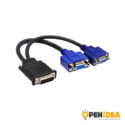 VGA TO DVI 24+5 DVI TO VGA Splitter Cable DVI케이블 [OPEN-BL031-010]