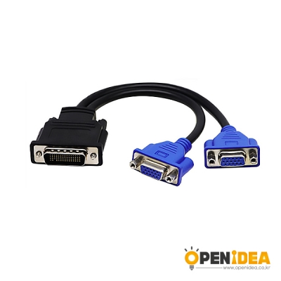 DVI TO VGA케이블 DVI DMS-59 DMS케이블 [OPEN-BL031-012]