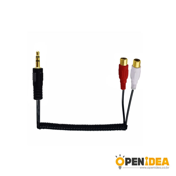 3.5mm TO RCA 3.5 오디오 스피커 케이블 2 RCA 케이블 암수 [OPEN-BL029-039]