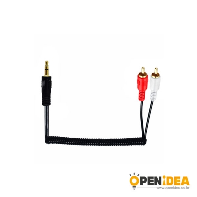 3.5mm TO RCA3.5 오디오 스피커 케이블 2 RCA 케이블 수수 [OPEN-BL029-040]